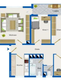 3,5-Zimmer-Wohnung in Schwabing-West - ruhig (2. Reihe), frisch renoviert, Balkon, ab 01.12.2025 - München