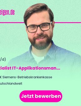 Spezialist (m/w/d) IT-Applikationsmanagement Betrieb - Berlin Mitte