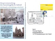 BRD: 12.09.2009, "Mitgliederversammlung der Sammlergilde St. Gabriel, Brandenburg an der Havel", Ganzstück (Umschlag), BRD MiNr. 2734 "Post", Sonderstempel, echt gelaufen - Brandenburg (Havel)