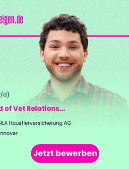 Head of Vet Relations (m/w/d) - Hannover