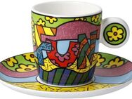 Goebel Espressotasse Britto, Porzellan, Pop Art, Fine Bone China, Romero Britto - Fun