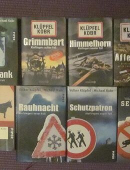 11x Volker Klüpfel/Michael Kobr: Affenhitze, Die Unverbesserlichen, Erntedank, Grimmbart, Himmelhorn, Laienspiel, Milchgeld, Rauhnacht - München