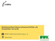 Mathematiker/Naturwissenschaftler als Analytiker (m/w/d) - München