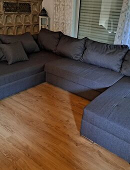 Ecksofa Wohnlandschaft Sofa Couch grau Stoff - Bahrenborstel