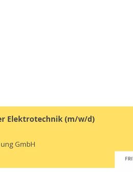 Projektleiter Elektrotechnik (m/w/d) - Aalen
