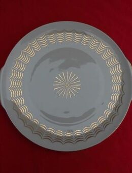 Porzellan Kuchenteller mit Griffen 27 cm Platte Vintage 3,- - Flensburg