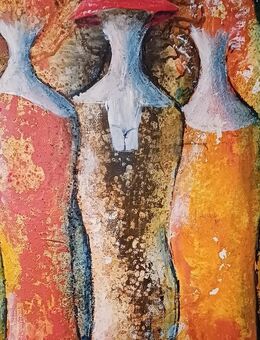 Acrylbild "Gruppenbild mit Damen" 40 x 40 - Dresden