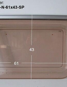 Original Wohnwagenfenster ca 61 x 43 Roxite 80 D401 (ca BJ 1990-2000) - neue Lagerware mit Kleber-Resten - Sonderpreis - Schotten Zentrum