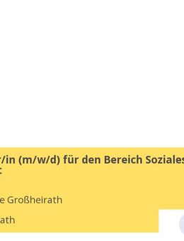 Mitarbeiter/in (m/w/d) für den Bereich Soziales / Hauptamt - Großheirath