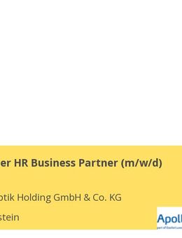 Strategischer HR Business Partner (m/w/d) - Kammerstein