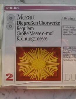 Mozart Die großen Chorwerke Sir Colin Davis Doppel-CD EAN 028943880022 3,- - Flensburg
