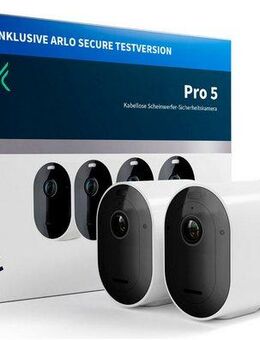 ARLO Überwachungskamera Pro 5 2K+ Spotlight (4er Set) (Außenbereich, Packung, 4-tlg)
