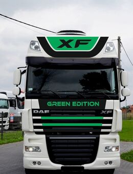 AUFKLEBER Fahrzeugbeschriftung DAF XF 105 106 EURO 5 UND EURO 6 GREEN EDITION Set5342 - Wuppertal
