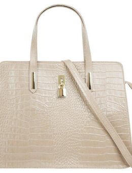 Cluty Henkeltasche, echt Leder, Made in Italy