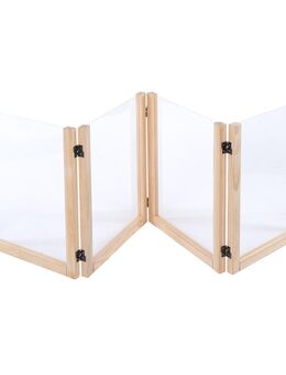 TIAKI Kleintier-Freilaufgitter aus Holz - L 201,5 x B 60 x H 3 cm