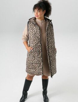 Aniston PLUS Steppweste im aktuellen Leoprint - NEUE KOLLEKTION