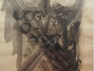 Abstraktes Kunstwerk 1973 von A. Stoll - Müllheim Zentrum