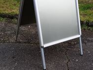Plakatreiter, Kundenstopper, A2, neuwertig, mit Regendichtung - Waldbreitbach