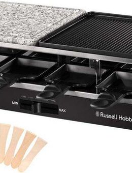 RUSSELL HOBBS Raclette 26280-56, 8 Raclettepfännchen, 1400 W, Grill für 8 Personen, Multi-Grill