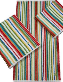 ROSS Handtuch Multicolor, Frottier (2-St), mit Streifen und gesticktem ROSS-Emblem