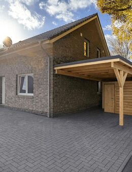 Schlüsselfertige & moderne KFW55-Doppelhaushälfte mit Carport zentral in Wiesmoor! - Wiesmoor