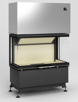 Kamineinsatz VOLCANO 3BTh 10,5KW Panorama U Kamin U-Form Ofen Heizeinsatz 3seitig Neu Hajduk LDF-Kamine - Strausberg