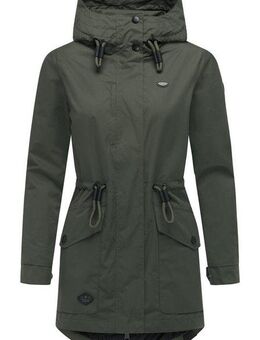 Ragwear Parka Alysa stylische Damen Übergangsjacke mit Taillenzugband