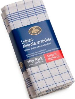 Gözze Geschirrtuch Gläser und Poliertuch, Des. 60053, 60x80 cm, (Set, 10-tlg), Mikrofaser