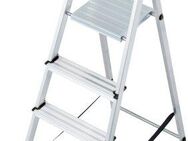 KRAUSE Stehleiter Solidy, Aluminium, 1x5 Stufen, Arbeitshöhe ca. 305 cm