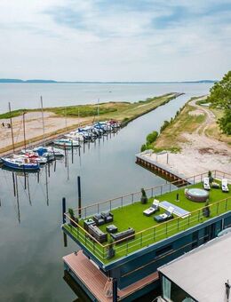 LUXUS Hausboot - 3 Etagen - 100m² Wohnen + 120 m² SONNENTERRASSE - Kamin, Kino, komplett individuell - Timmendorfer Strand