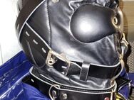 BDSM Leder Maske Knebel Maske SM Fetisch Rollenspiele Dom Sub - Teningen