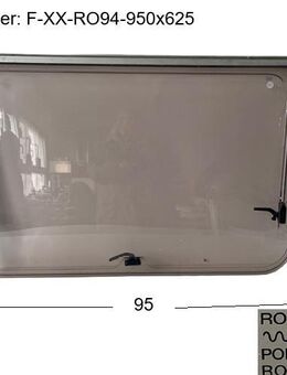 Fendt Wohnwagen Fenster ca 95 x 62,5 gebraucht (Roxite 94 D399 93 - Schotten Zentrum