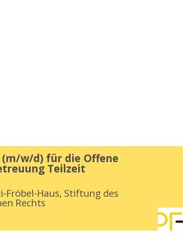 Erzieher*in (m/w/d) für die Offene Ganztagsbetreuung Teilzeit - Berlin