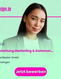 Teamleitung Marketing & Kommunikation (m/w/d) - Denzlingen