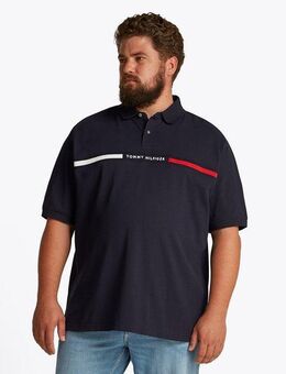 Tommy Hilfiger Big & Tall Poloshirt BT-HILFIGER CHEST INSERT REG -B in Großen Größen, Logostickerei