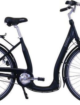 HAWK Bikes Cityrad City Comfort Premium Black, 3 Gang Shimano Nexus Schaltwerk, für Damen und Herren