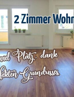 großzügig geschnittene 2-Raum-Wohnung mit Südbalkon, EBK + 30 m² Wohnzimmer! - Chemnitz