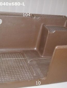 Duschwanne / Duschtasse braun ca. 104 x 68 Wohnmobil / Wohnwagen links gebr. - Schotten Zentrum