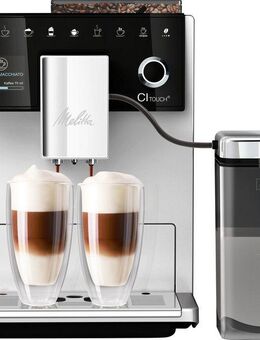 Melitta Kaffeevollautomat CI Touch® F630-111, silber, 10 Kaffeerezepte, 2-Kammern-Bohnenbehäl., One Touch Bedienung