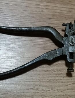 Uralte SCHRÄNKZANGE Schmidt's Zange No. 1 DRGM Sammlerstück Werkzeug - Karlsbad