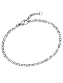 Firetti Edelstahlarmband Schmuck Geschenk S-Panzerkettengliederung, 3,45 mm breit, Made in Germany