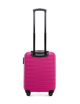 Premium Koffer Reisekoffer Kabinenkoffer mit Rippen ABS Kunststoff 34l rosa - Wuppertal