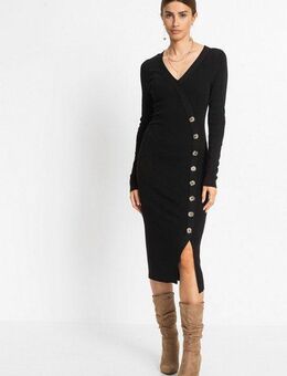 bonprix Strickkleid Strickkleid aus Viskose-Mix