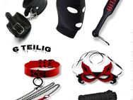 6 Teilig BDSM Set Maske Halskette Fesselseil Peitsche Fesselseil Handschellen Seil 59€* - Villingen-Schwenningen