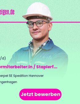 Lagermitarbeiter:in / Staplerfahrer:in Umschlaghalle (m/w/d) - Langenhagen