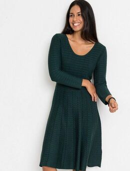 bonprix Strickkleid Strickkleid aus fließendem Viskose-Mix