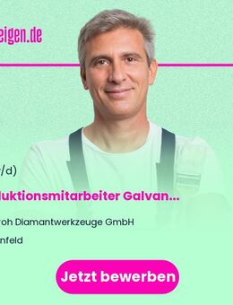 Produktionsmitarbeiter (m/w/d) Galvanik / Oberflächenbeschichtung - Hünfeld (Konrad-Zuse-Stadt)