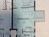 Schöne 2-Raum-Wohnung mit großem Balkon - Altenburg