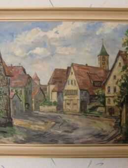 Ölgemälde Plattenhardt, Werner Weinmann - Filderstadt
