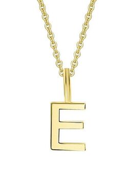 ONE ELEMENT Kettenanhänger Buchstabe E Buchstaben Anhänger aus 333 Gelbgold, Damen Gold Schmuck Buchstabe E